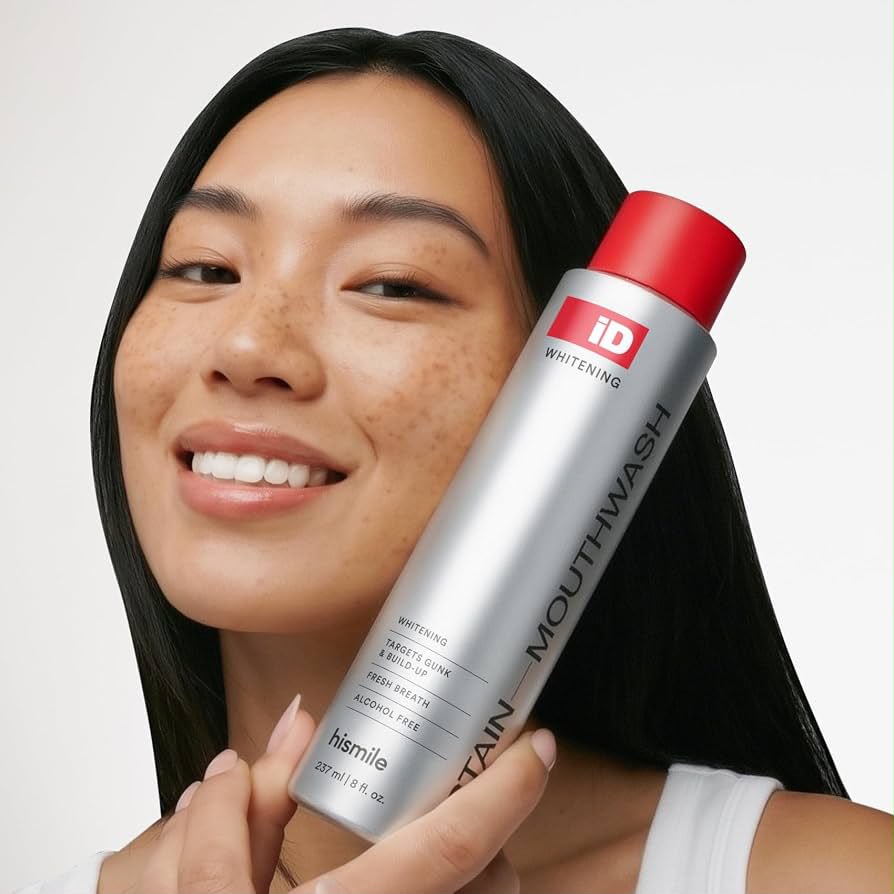 Hismile iD Stain Whitening Mouthwash for White Teeth