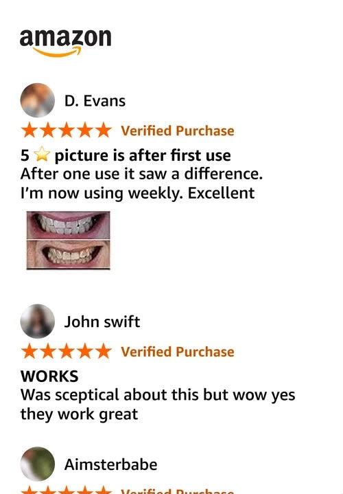Purple Teeth Whitening Strip