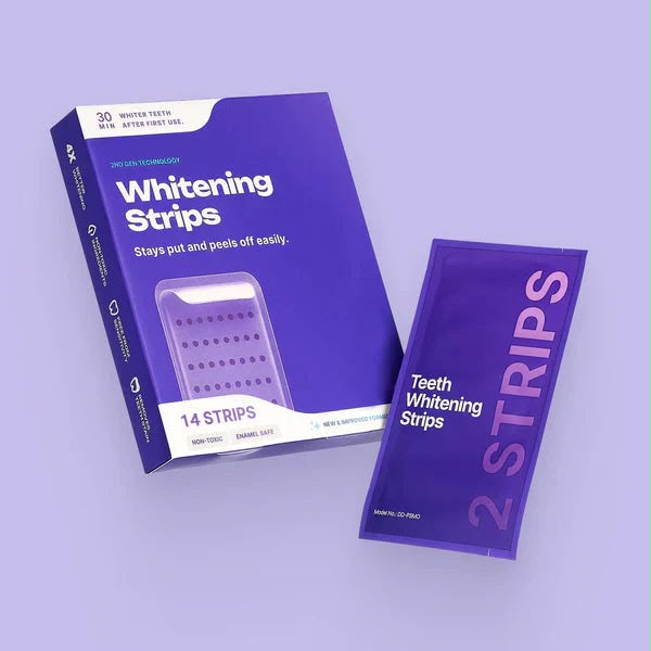 Purple Teeth Whitening Strip
